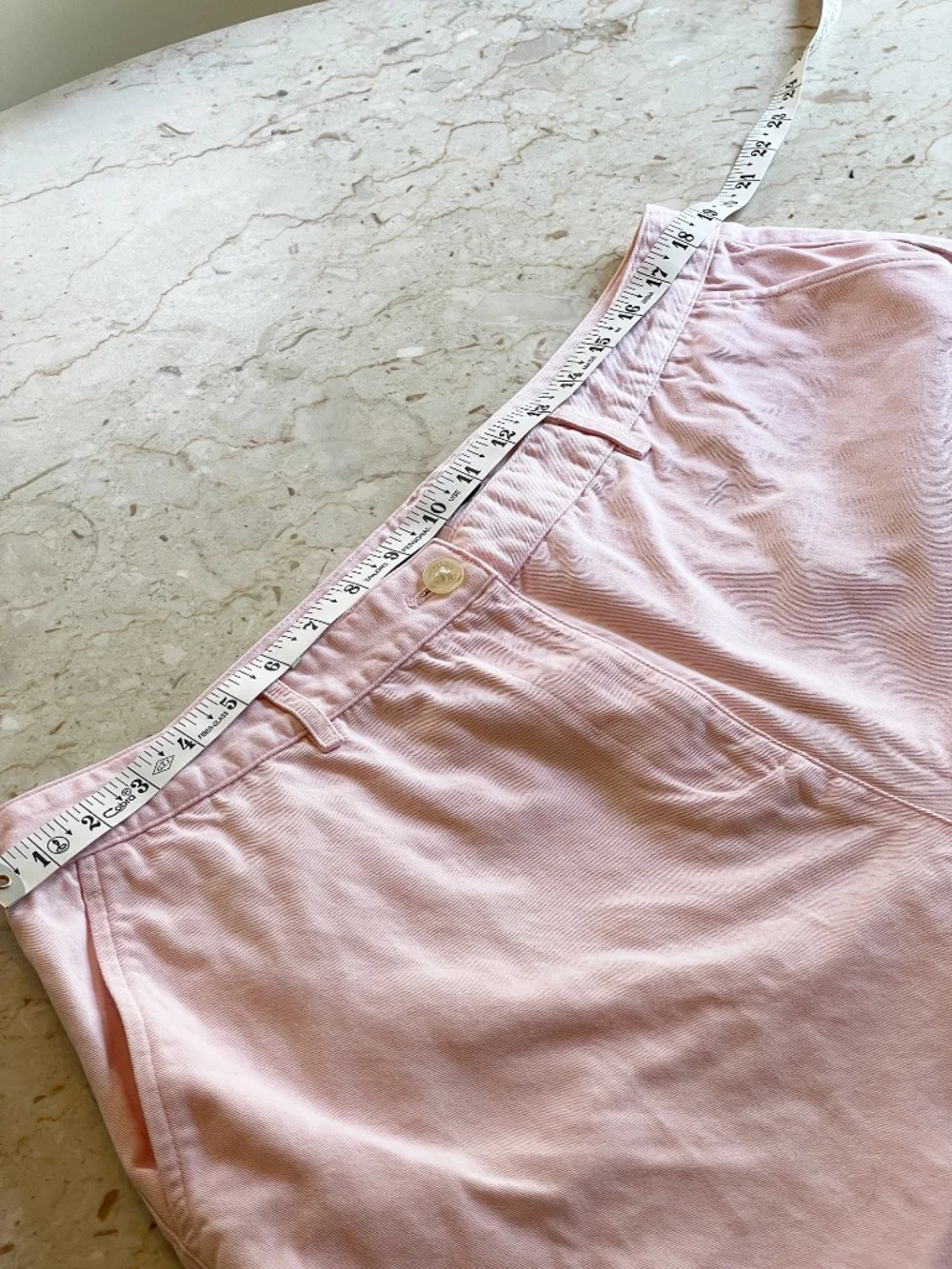 Ralph Lauren Women Bermuda Shorts Baggy 16W Pink 100% Cotton